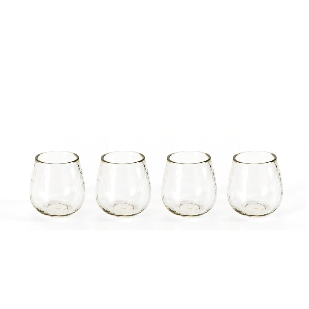 Barletta Bubble Tumbler Glasses Set of 4 by Zodax