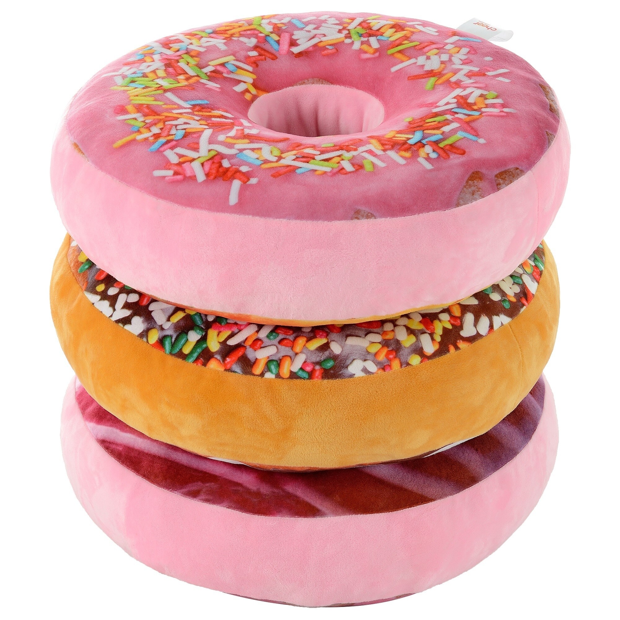 Cheer Collection Reversible Plush Donut Throw Pillow - Rainbow  Icing/rainbow Sprinkles : Target