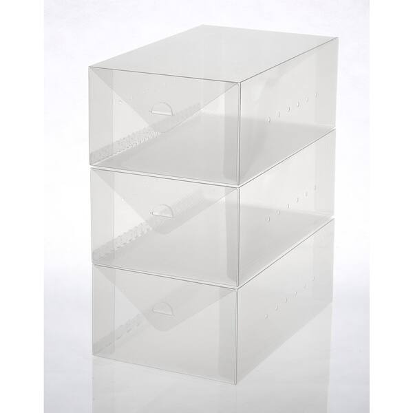 Shop Ybmhome Plastic Shoe Box Shoe Storage Foldable Clear