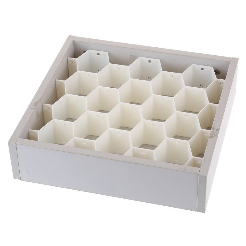 Ybmhome Plastic Cellular Partition Honeycomb Shaped Drawer Closet Shelf Divider White Set of 8 - Set of 8