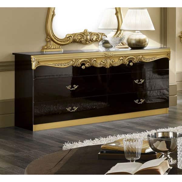 Luca Home Amory Wood Double Dresser Overstock 16696596