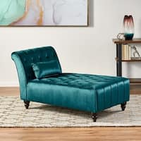 Rubie Velvet Chaise by Christopher Knight Home