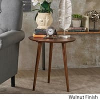 Evie Wood End Table with Faux Wood Overlay by Christopher Knight Home