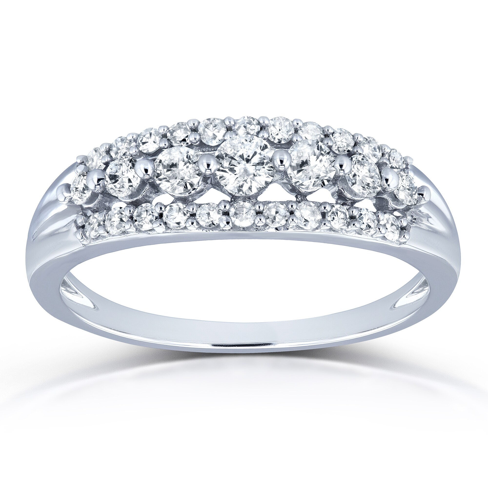 G-H,I2-I3 Diamond Wedding Band in 10K Pink Gold 1//20 cttw, Size-11