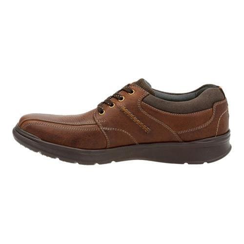 Men's Clarks Cotrell Walk Bicycle Toe Shoe Tobacco Leather - Free ...