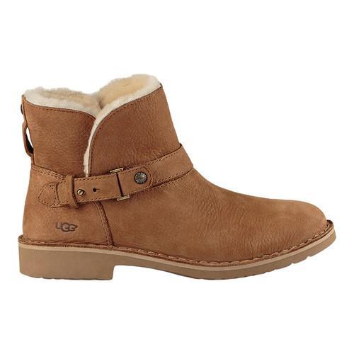 ugg buckle strap chestnut boots