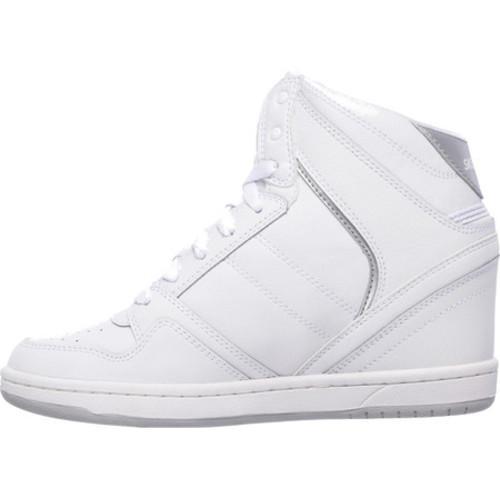 skechers high top wedge sneakers