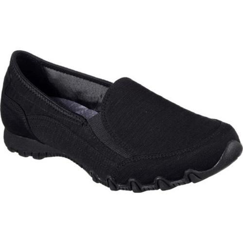 Women's Skechers Relaxed Fit Bikers Lounger Slip-On Black - Free ...