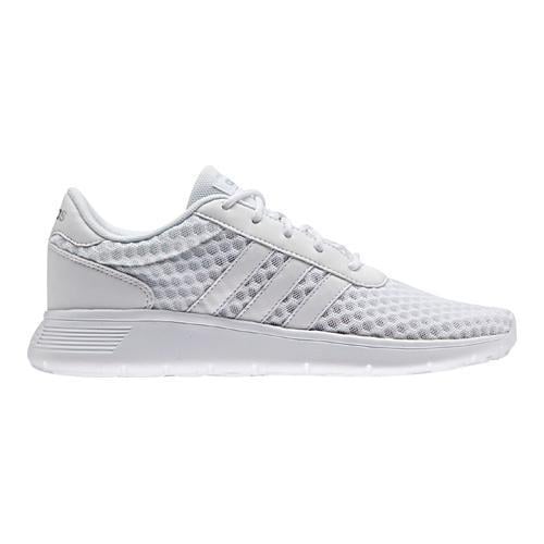 Women's adidas NEO Lite Racer Sneaker FTWR White/FTWR White/Matte Silver