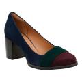 Women's Clarks Tarah Brae Pump Navy Combination Goat Suede