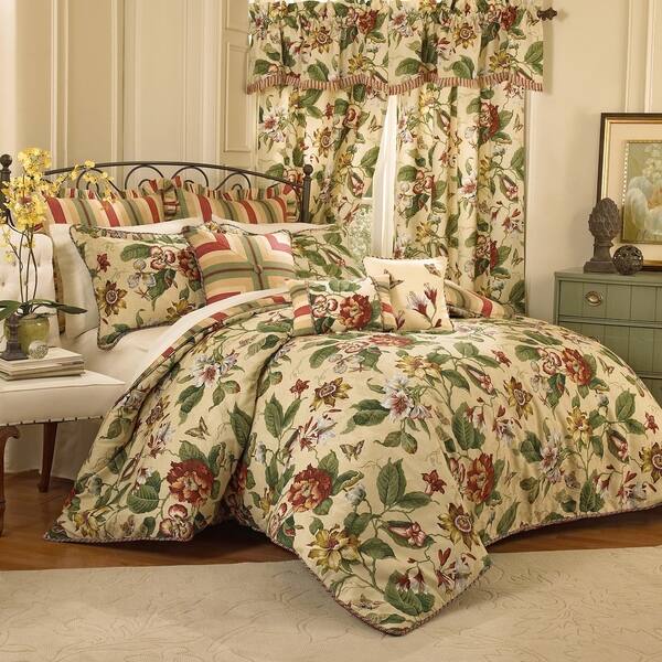 Shop Waverly Laurel Springs King 100 Cotton 4 Piece Comforter Set