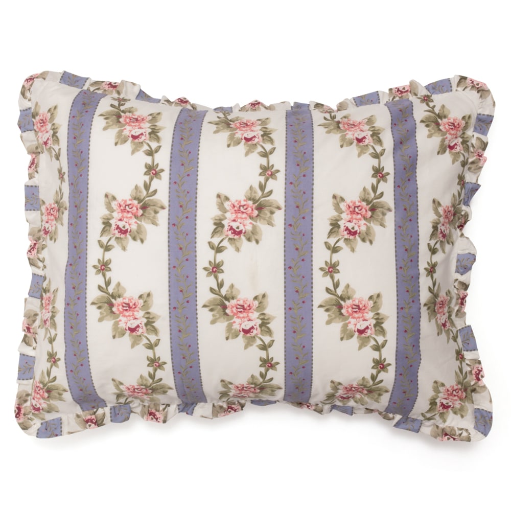 Cornflower Blue Floral Pillow