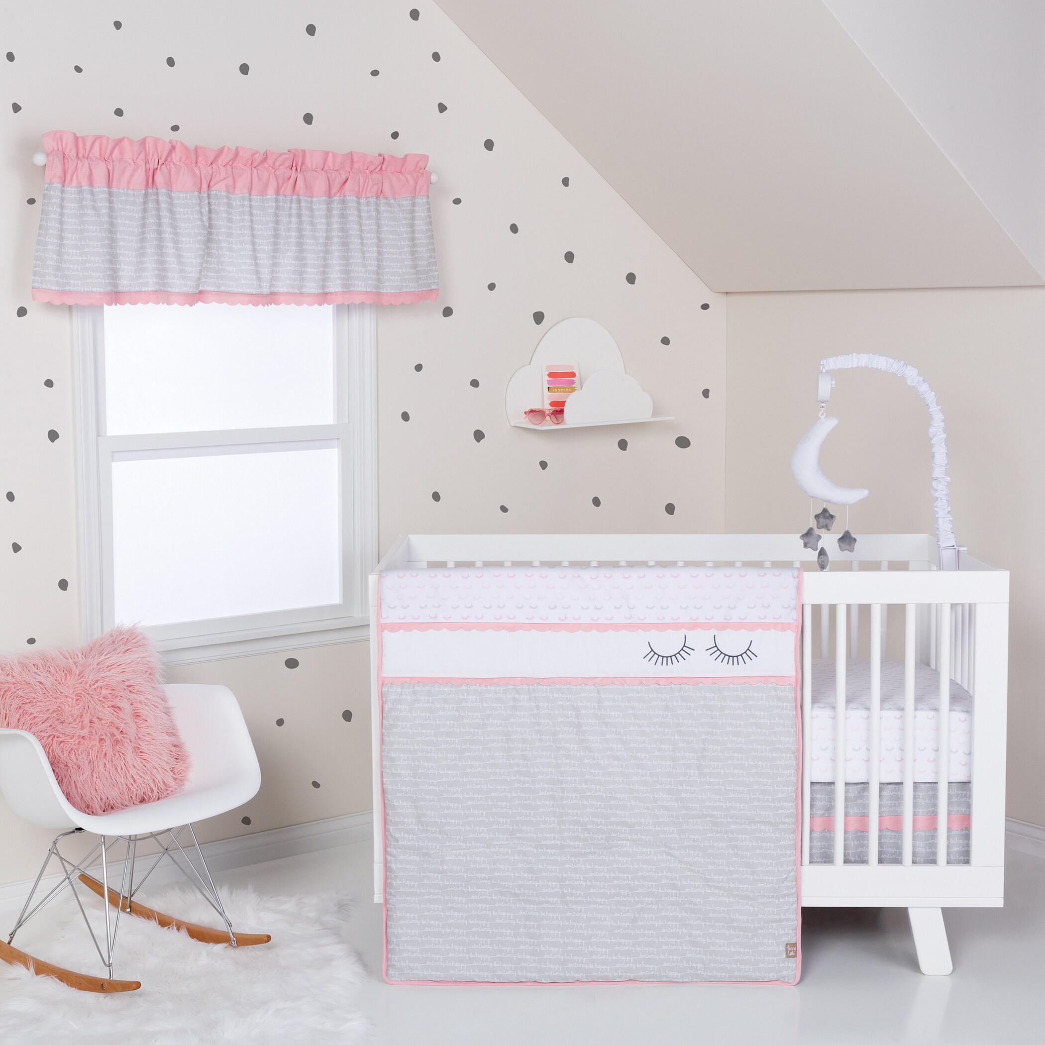 Shop Trend Lab Be Happy 3 Piece Crib Bedding Set Overstock