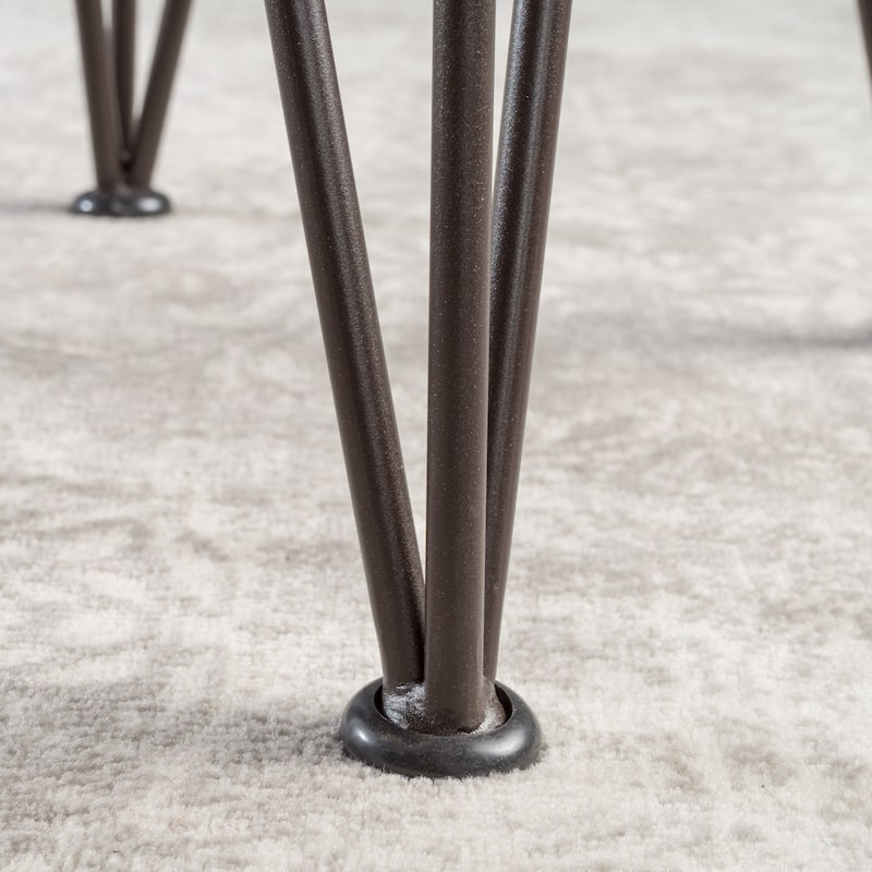 Geania Acacia Wood Industrial Side Table by Christopher Knight Home