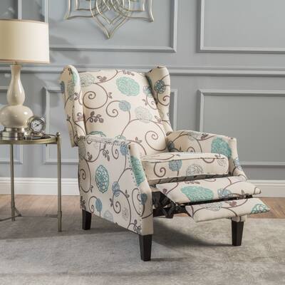 Wescott Wingback Pushback Recliner by Christopher Knight Home