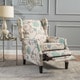 preview thumbnail 1 of 7, Wescott Wingback Pushback Recliner by Christopher Knight Home