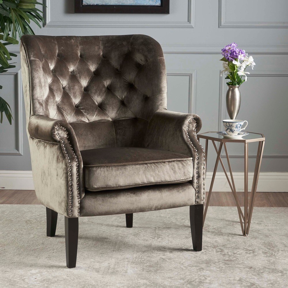 tomlin velvet club chair by christopher knight home