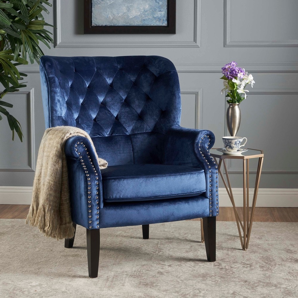 tomlin velvet club chair by christopher knight home