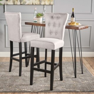 Pia Fabric Bar Stools by Christopher Knight Home (Set of 2)