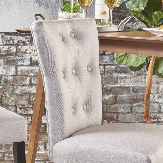Pia Fabric Bar Stools by Christopher Knight Home (Set of 2)