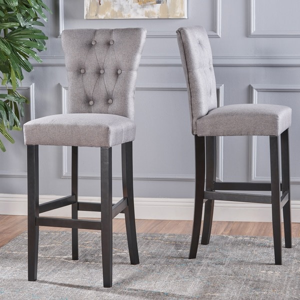Pia Backed Fabric Barstools By Christopher Knight Home Set Of 2 Pia Backed Fabric Barstools By Christopher Knight Home Set Of 2