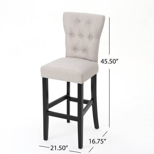 Pia Fabric Bar Stools by Christopher Knight Home (Set of 2)