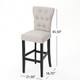 Pia Fabric Bar Stools by Christopher Knight Home (Set of 2)