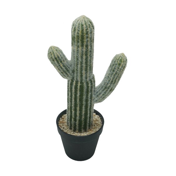 7x5x16"H Potted Faux Saguaro Cactus