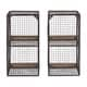 preview thumbnail 4 of 4, Kate and Laurel Linde 2-pack Metal Cage Organizer Wall Shelves