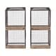 preview thumbnail 2 of 4, Kate and Laurel Linde 2-pack Metal Cage Organizer Wall Shelves