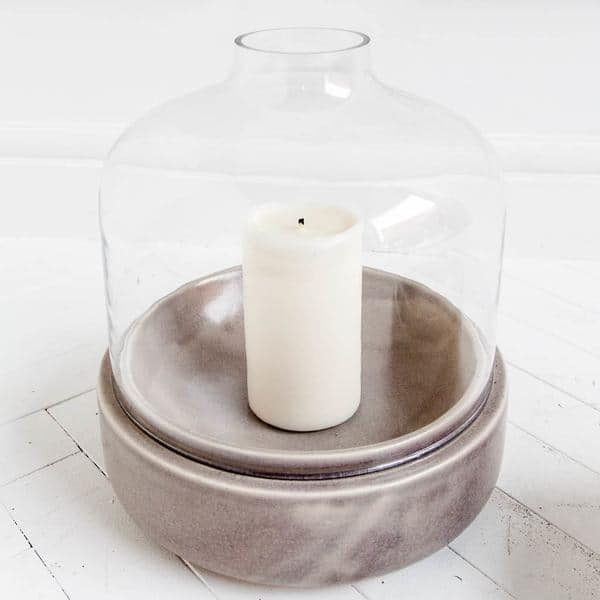 Mercana Brighton (Large) Brown Wood Candle Holder Bed Bath & Beyond