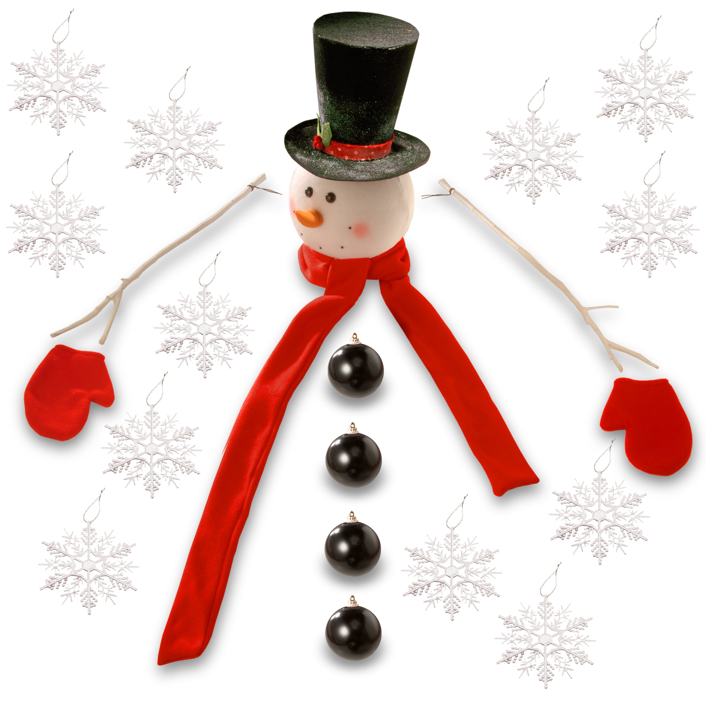 9.5” Foam Snowman Ornament