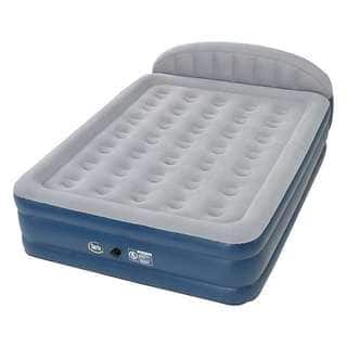 Air Mattresses Inflatable Beds For Less Serta 18 Inch Raised Queen Airbed With Headboard And External Pump