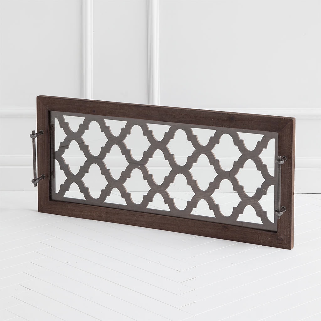 Stotonic Brown Wood Tray - Small