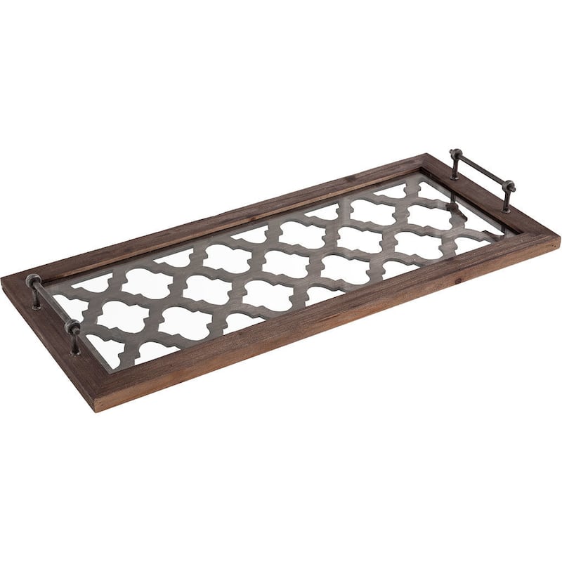 Stotonic Brown Wood Tray - Small