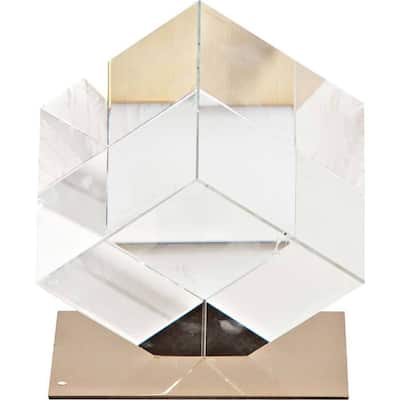 Lareina II Transparent Glass Accent Piece - 5.0L x 5.0W x 6.0H