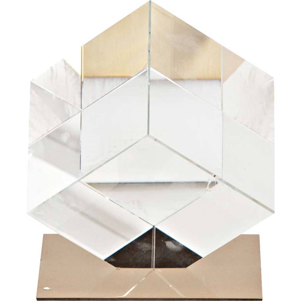 Lareina II Transparent Glass Accent Piece - 5.0L x 5.0W x 6.0H