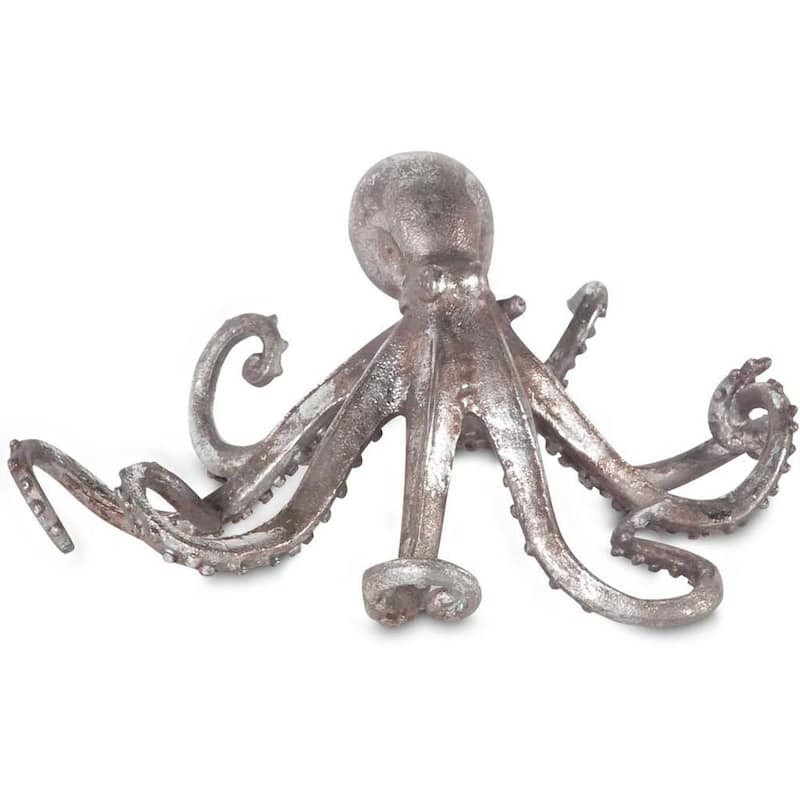 Strafford Silver Resin Octopus Accent Piece