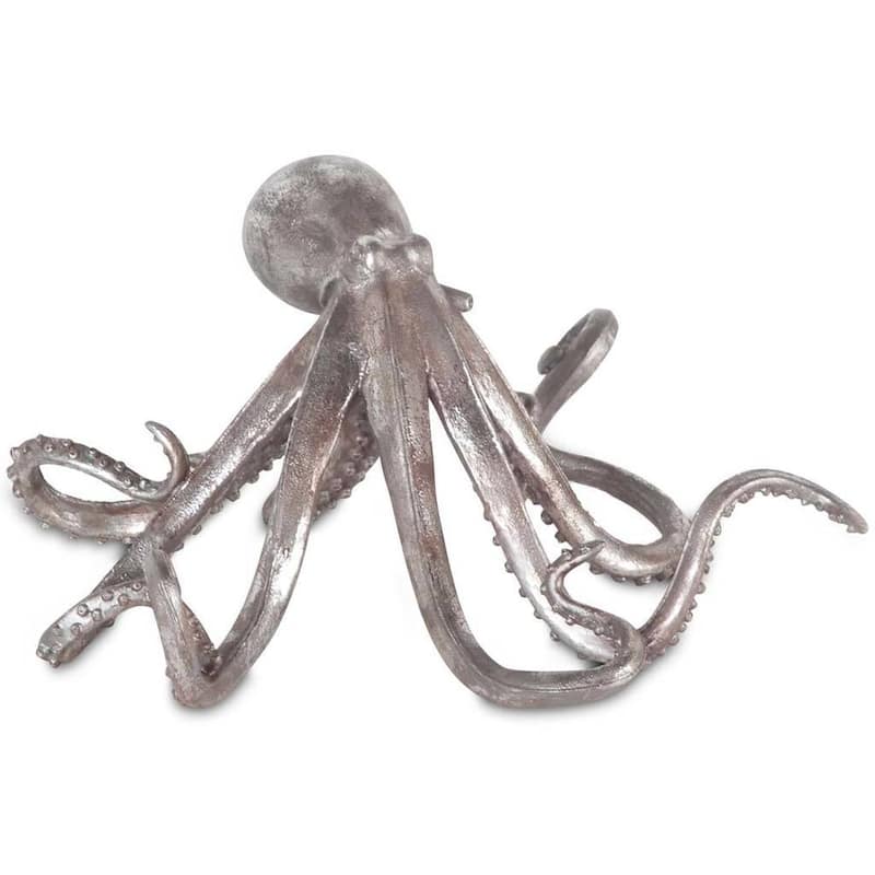Strafford Silver Resin Octopus Accent Piece