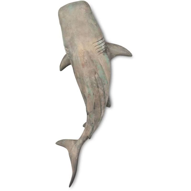 Willa Grey Resin Imitation Whale Shark Wall Decor