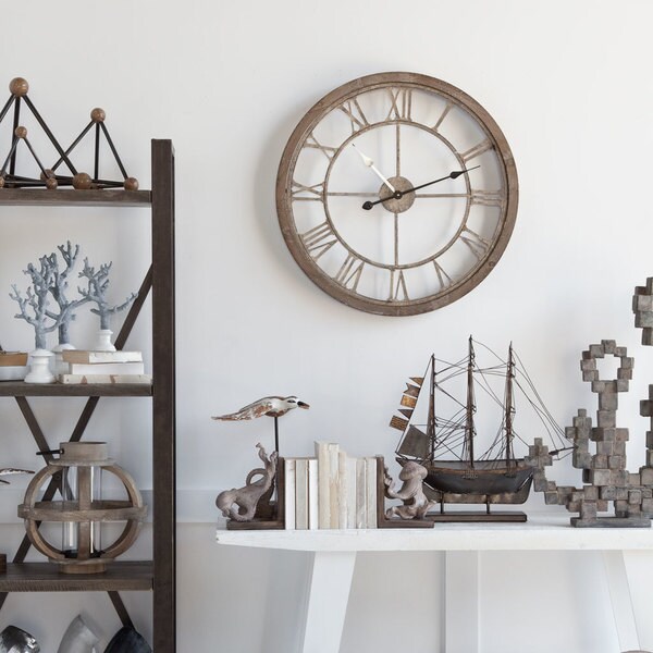 Mercana Mething II Gold Metal Clock