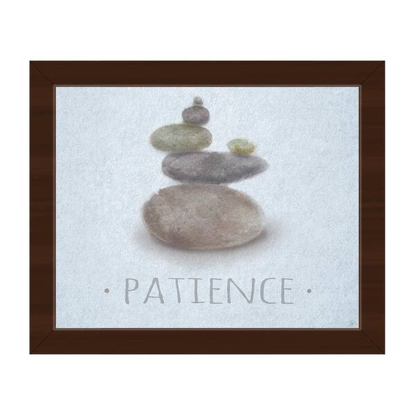 Zen Stones Blue Framed Canvas Wall Art Print Overstock