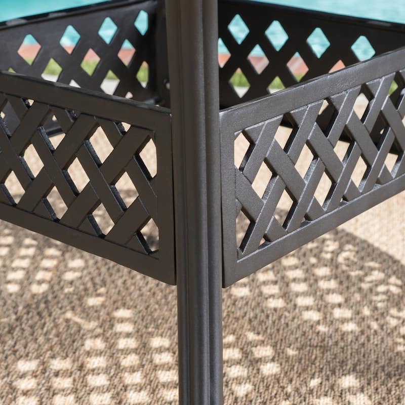 Stock Island Outdoor Oval Dining Table by Christopher Knight Home - 61.00"L x 45.70"W x 28.50"H