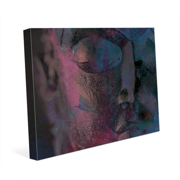 Indigo Buddha Face Abstract Wall Art Canvas Print - Bed Bath & Beyond ...