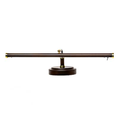 19 4-Height LED Piano Lamp - Mahogany Bronze