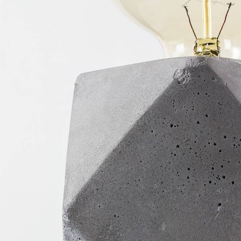 American Art Decor Concrete 9" Table Lamp