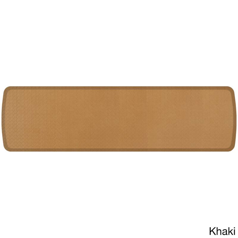 GelPro Elite Basketweave Anti-Fatigue Kitchen Comfort Runner Mat-20x72 - 1'8" x 6' Runner - Khaki