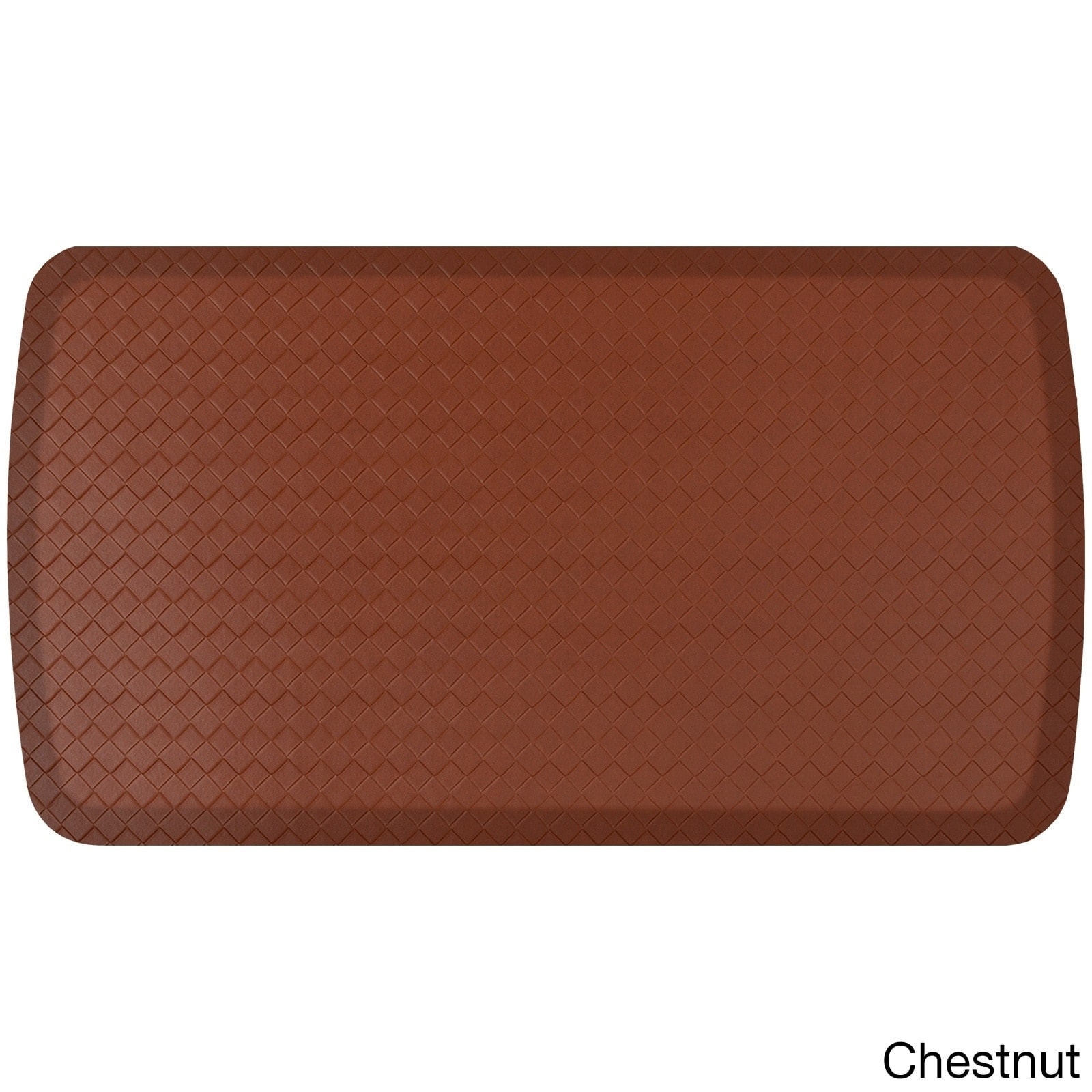 GelPro Elite Anti-Fatigue Kitchen Comfort Mat 20x48 inch Basketweave Chestnut, Brown