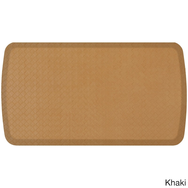 GelPro Elite Basketweave 20-inch x 36-inch Kitchen Comfort Mat - 1'8" x 3' - Khaki