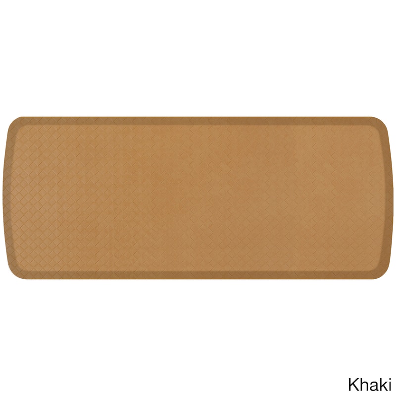 GelPro Elite Basketweave 20 x 48-inch Anti-Fatigue Kitchen Comfort Mat - 1'8" x 4' - Khaki